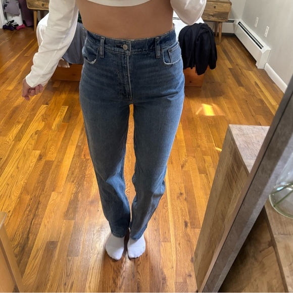 Abercrombie & fitch 90’s straight ultra high rise size 26/2R curve love - Picture 2 of 5